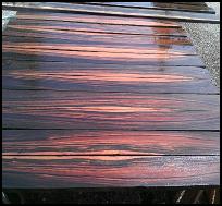 macassar ebony matched tabletop